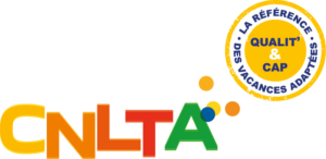 Logo CNLTA. Conseil National des Loisirs et du Tourisme Adaptés