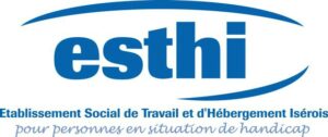 Logo ESTHI. Etablissement social de travail et d'hébergement isérois
